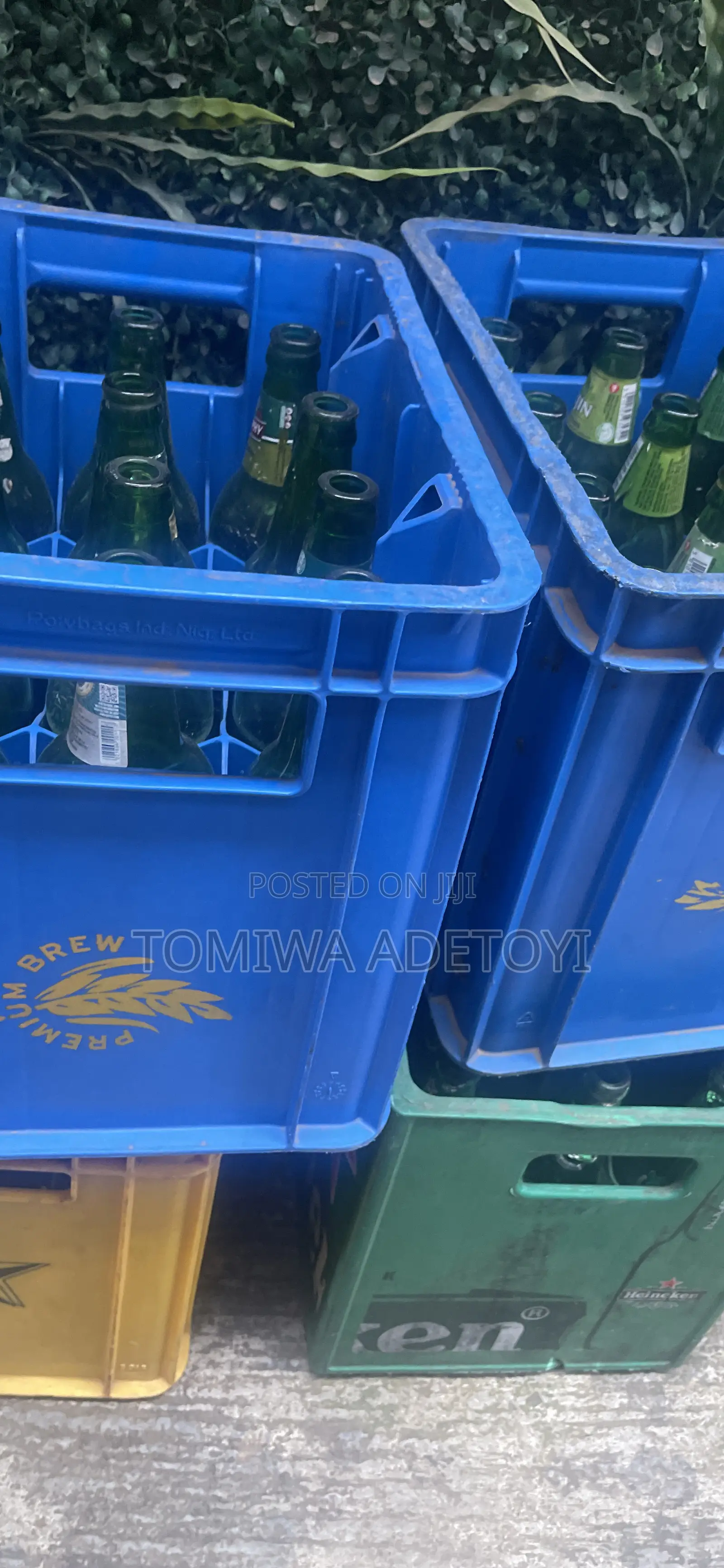 Crates and Empty Bottles for Sale