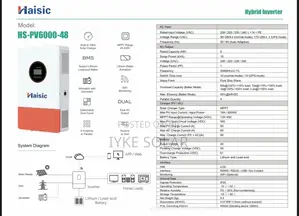 6kva 48v Haisic Hybrid Inverter
