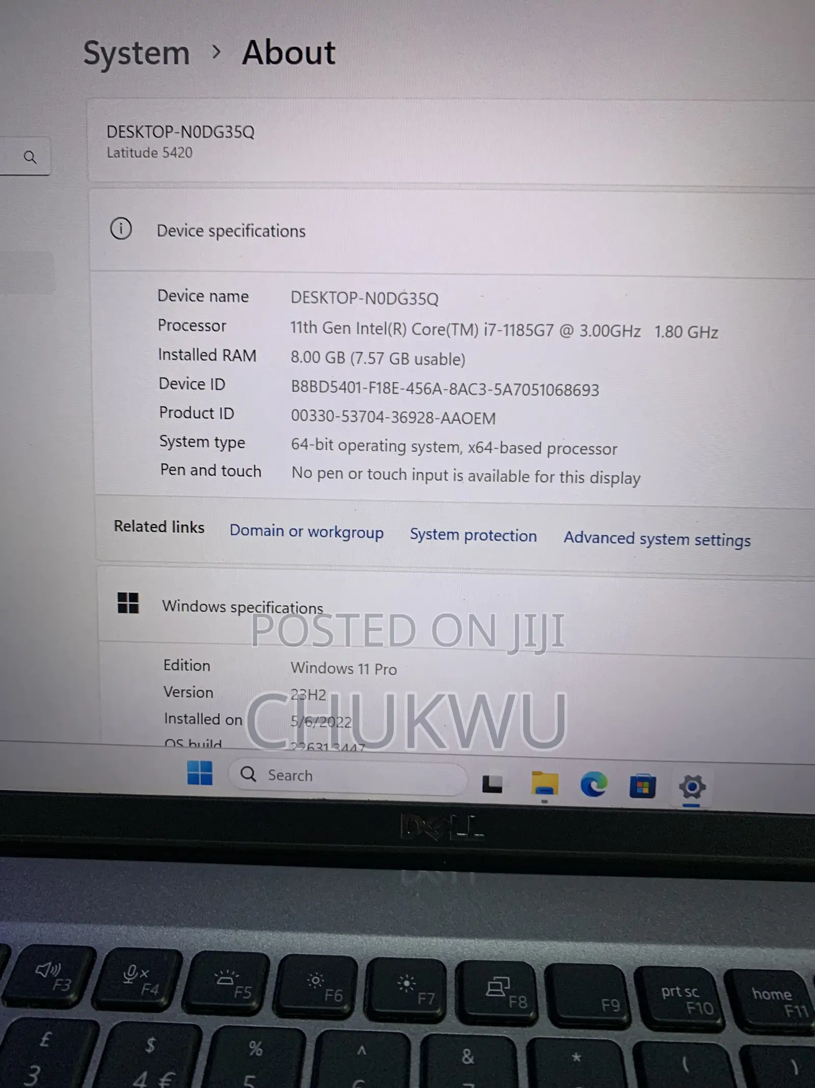 Laptop Dell Latitude 5420 8GB Intel Core i7 SSD 256GB