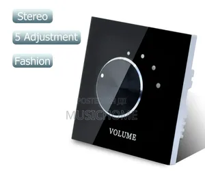 Black Volume Control for Ceiling and Wall Speakers
