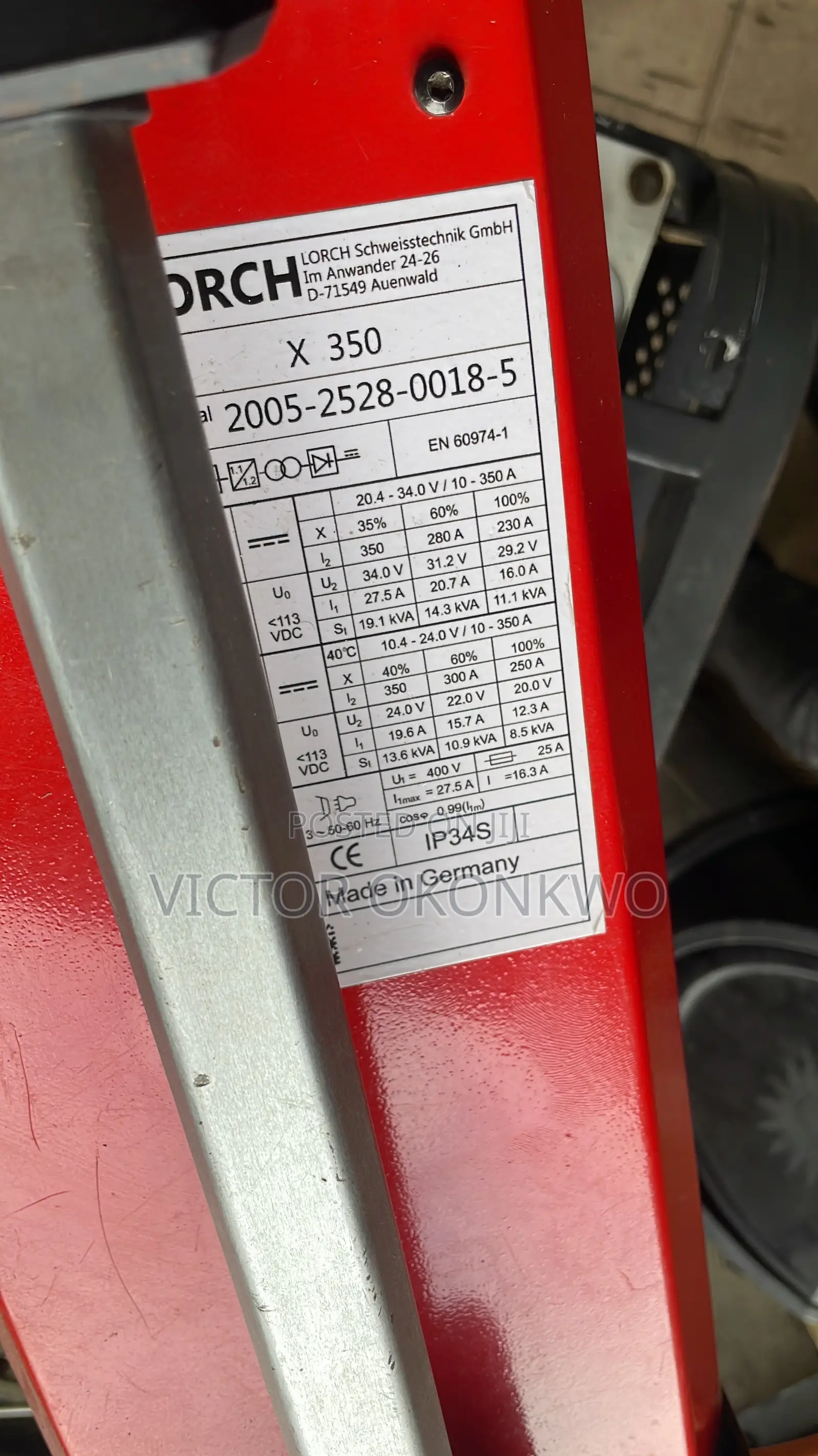 Lorch X350 Inverter Welding Machine