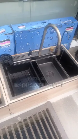 Quality Black Handmade Kitchen Sink Without Complete Accessories