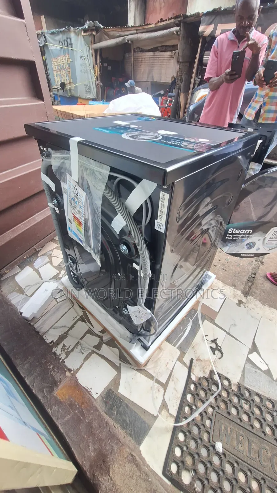 New Hisense 10.5kg Front Load Washing Machine (Wash and Spinning)