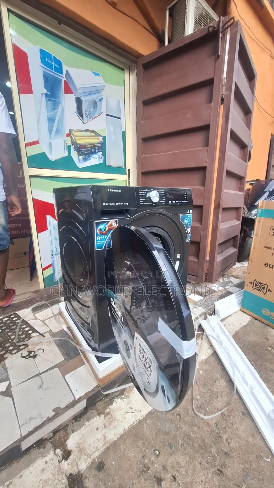 New Hisense 10.5kg Front Load Washing Machine (Wash and Spinning)