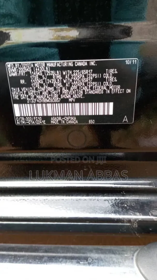 Toyota RAV4 2011 Black