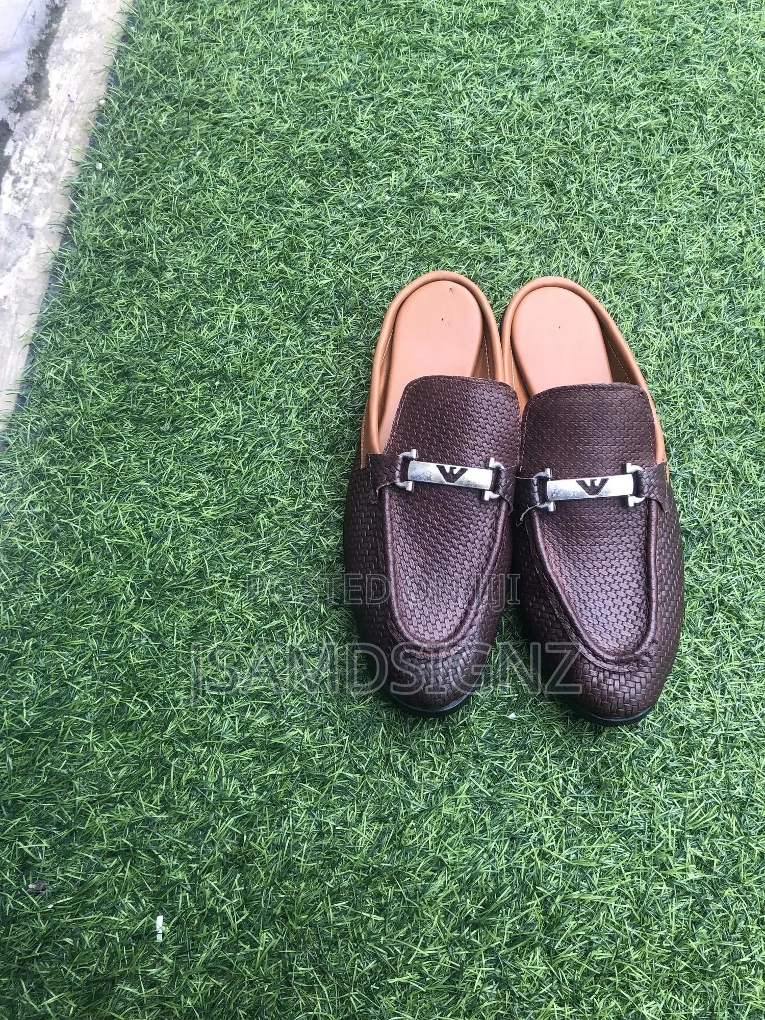 Half Shoe Brown Basket Leather