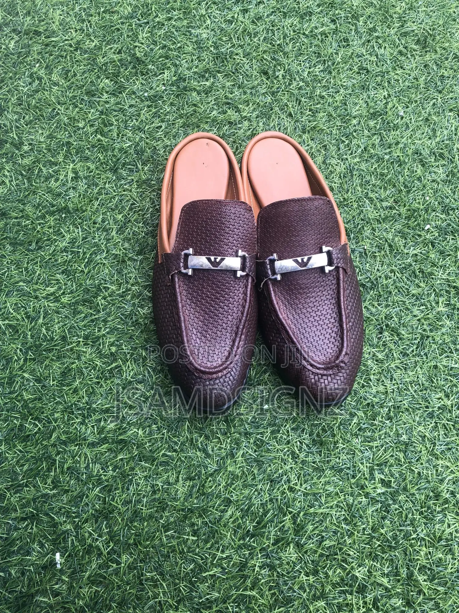 Half Shoe Brown Basket Leather
