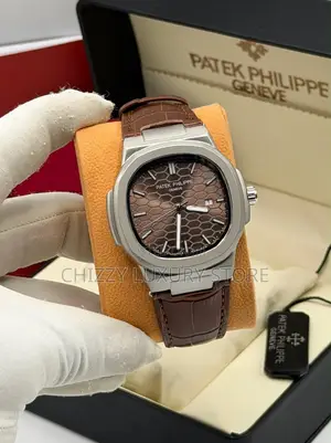 Patek Philippe Quality Luxury Genuine Leather Wristwatch