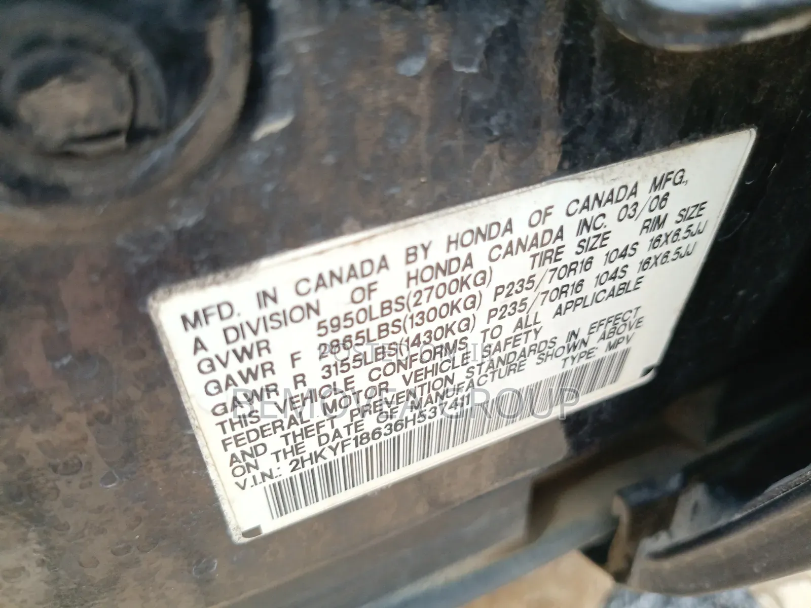 Honda Pilot 2006 Black