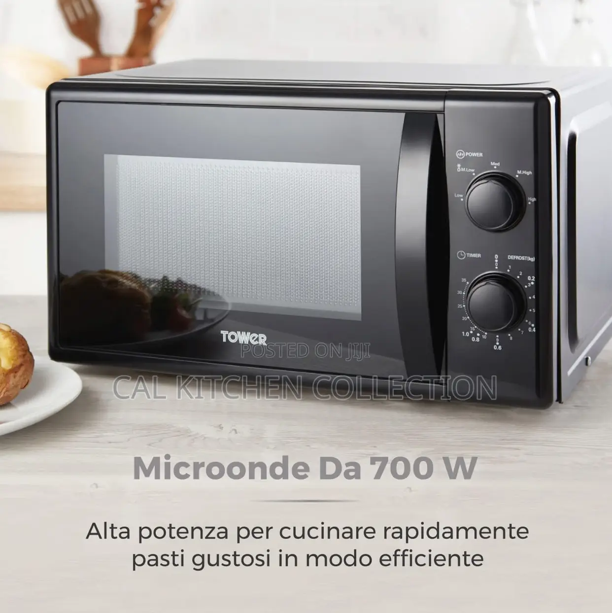 Tower Black 20l 700w Microwave Oven