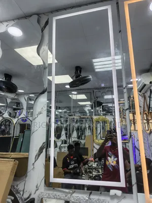 Full Light Mirror With Three Lights