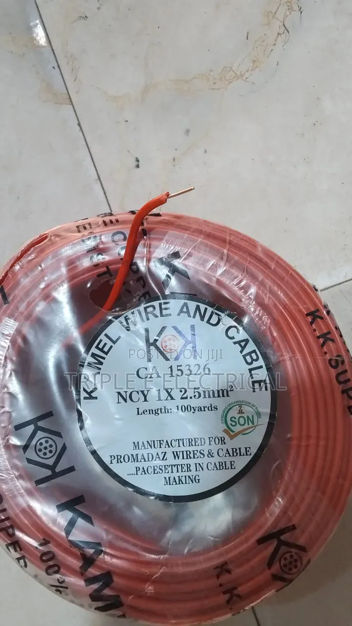 2.5mm Single Core Cable PVC Kamel Nigeria