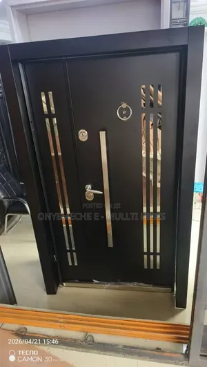 4ft Turkish Luxury Security Door With a Sleek Matte Deep Brown Finish