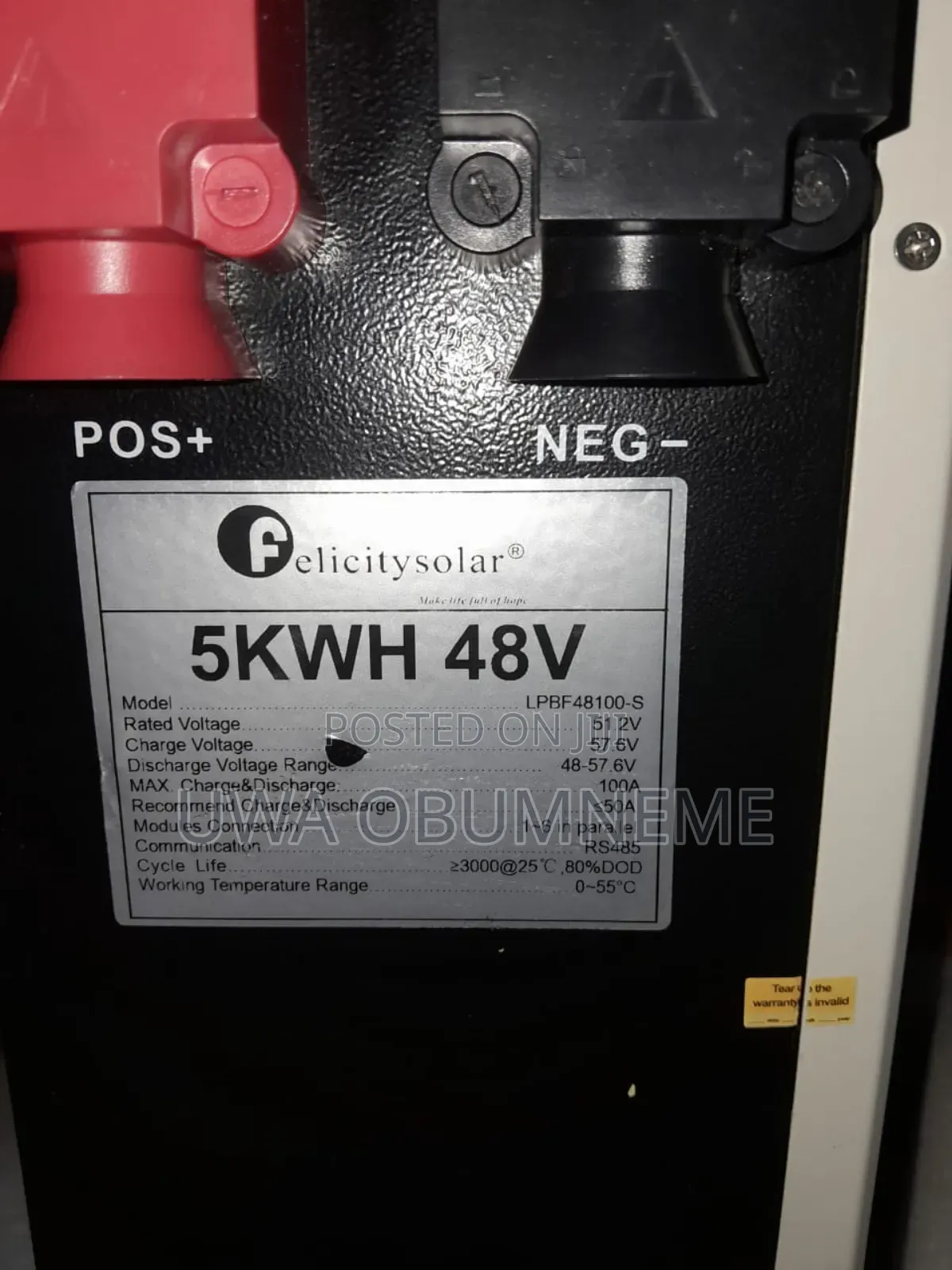 Lithium Batteries 5kw 48v