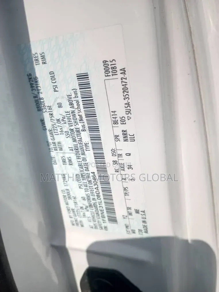 Ford E350 2008 White