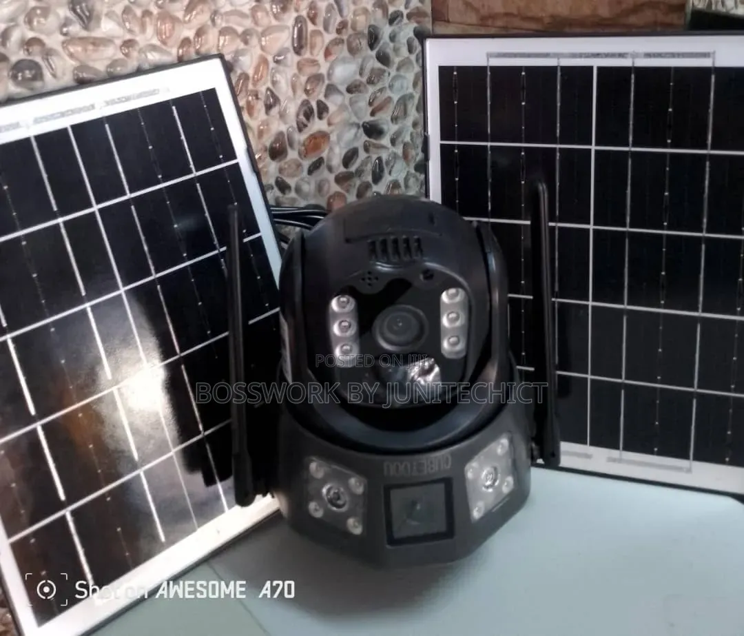Original CCTV Camera With Dual Solar Panel