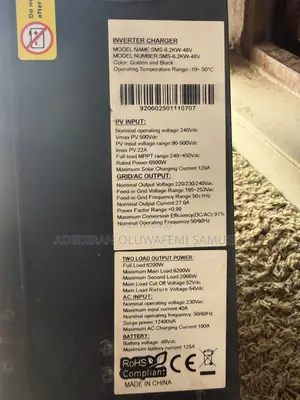 SMS 6.2kw Inverter
