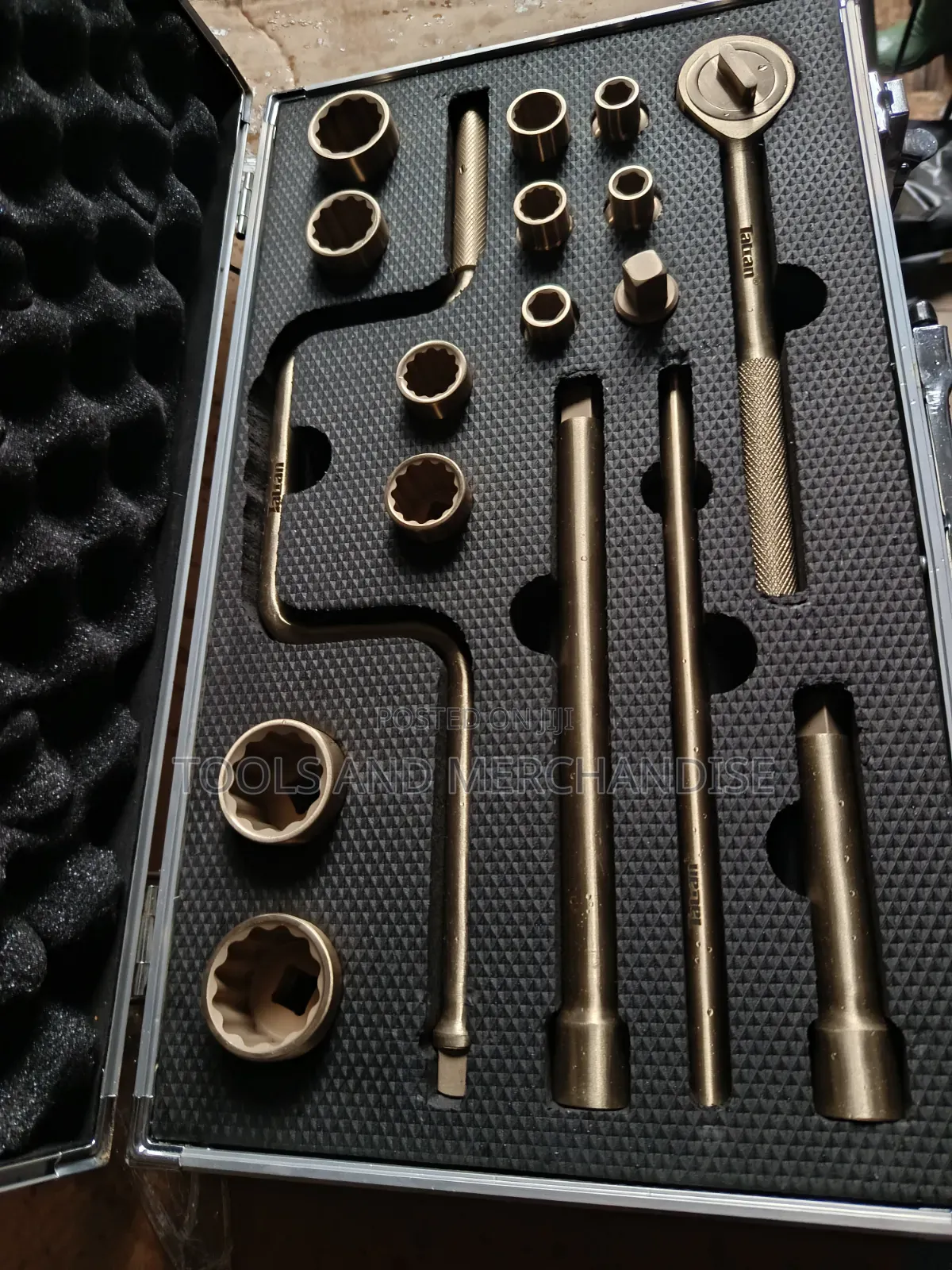 Non Spark 1⁄2" Socket Set ( Brass)