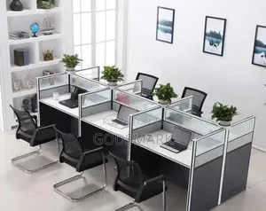 Six 6 Seaters Workstation Desk With Drawers