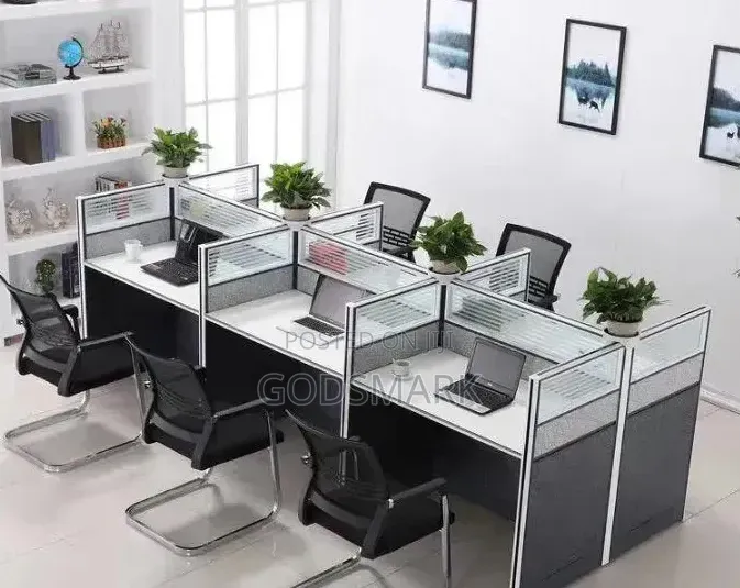 Six 6 Seaters Workstation Desk With Drawers