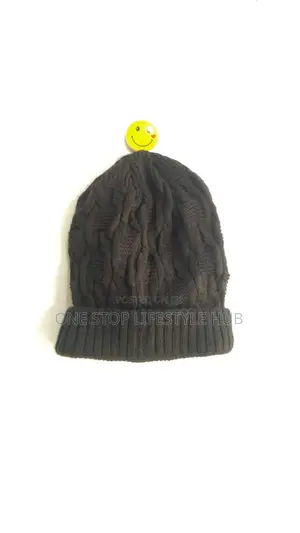 Black Cable-Knit Beanie Hat - Unisex Head Warmer