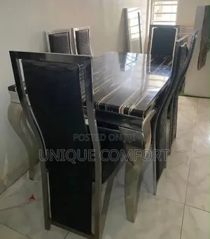6 Seaters Real Marble Dinning Set