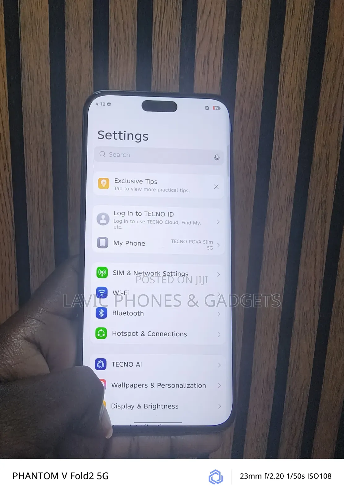 New Tecno Spark Slim 256 GB Blue