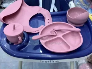 Set of Silicone Baby Plate
