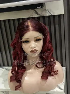5by5 Burgundy Bouncy Wig