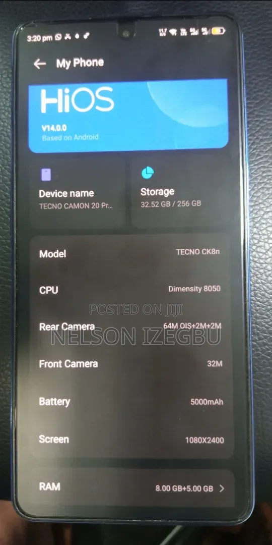 Tecno Camon 20 Pro 5G 256 GB Blue