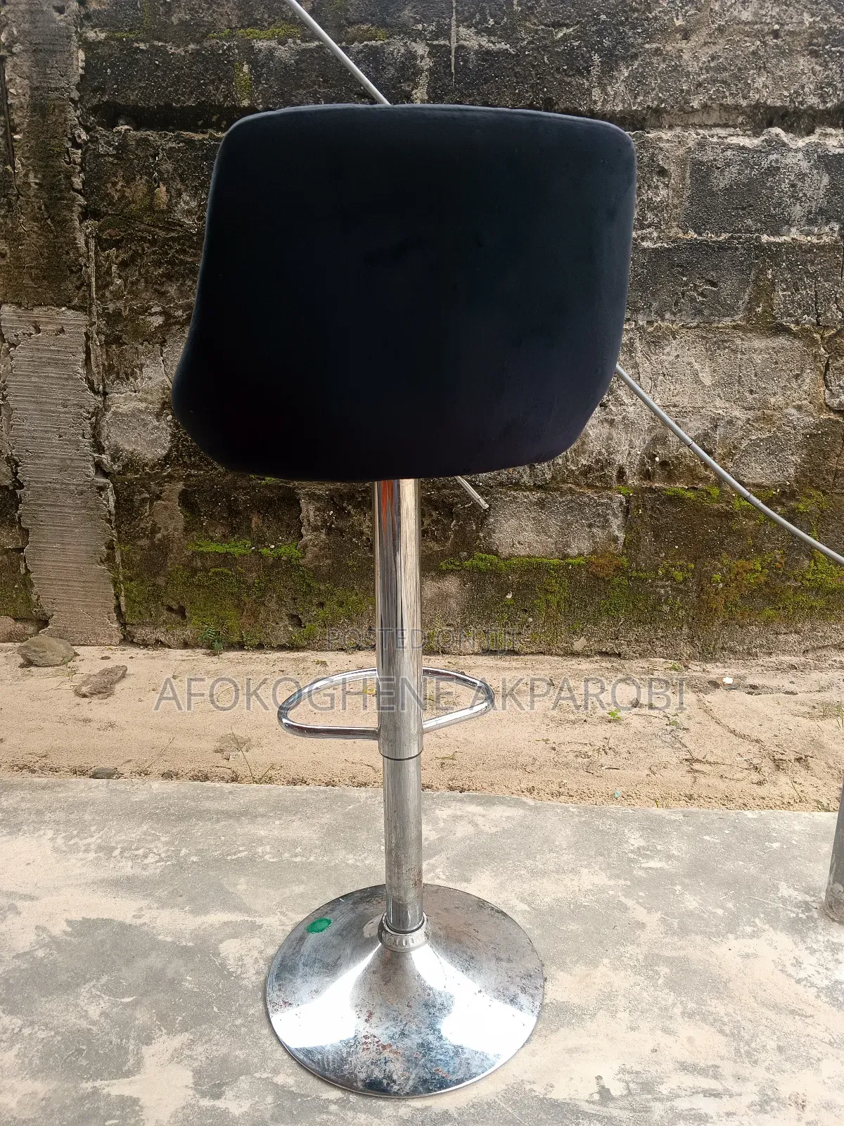 Chrome Adjustable Rotating Bar Stool