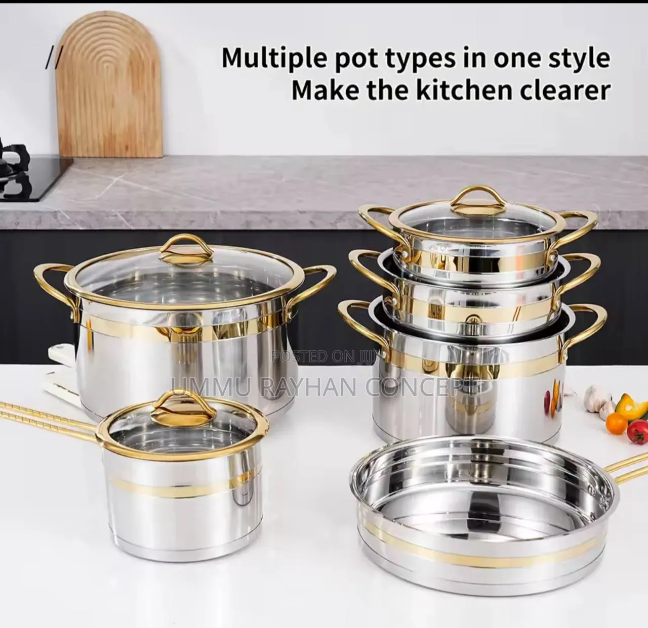 11pieces High Quality Stainless Steel Cookware Set