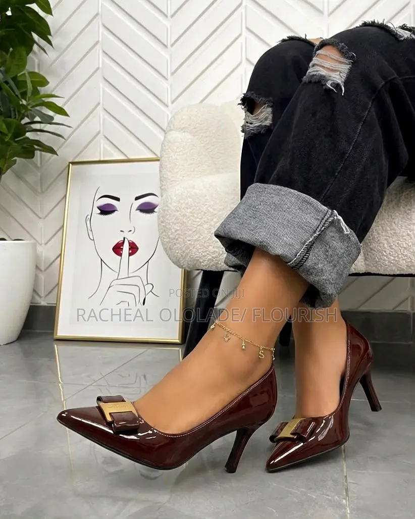 Classy Women Moderate Heel Office Shoes
