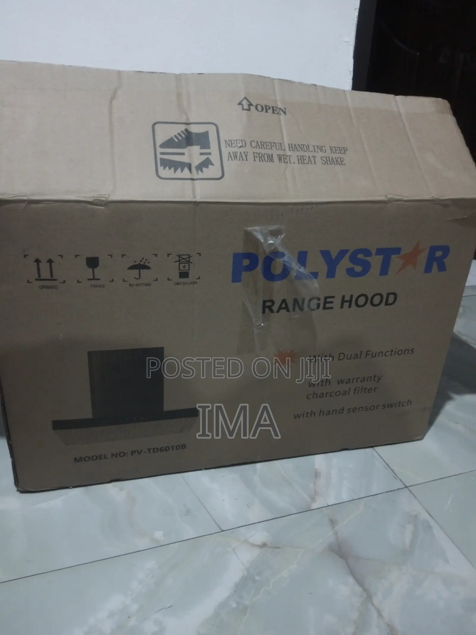60cm T Shaped Polystar Kitchen Heat Extractor With Hand Sensor Switch