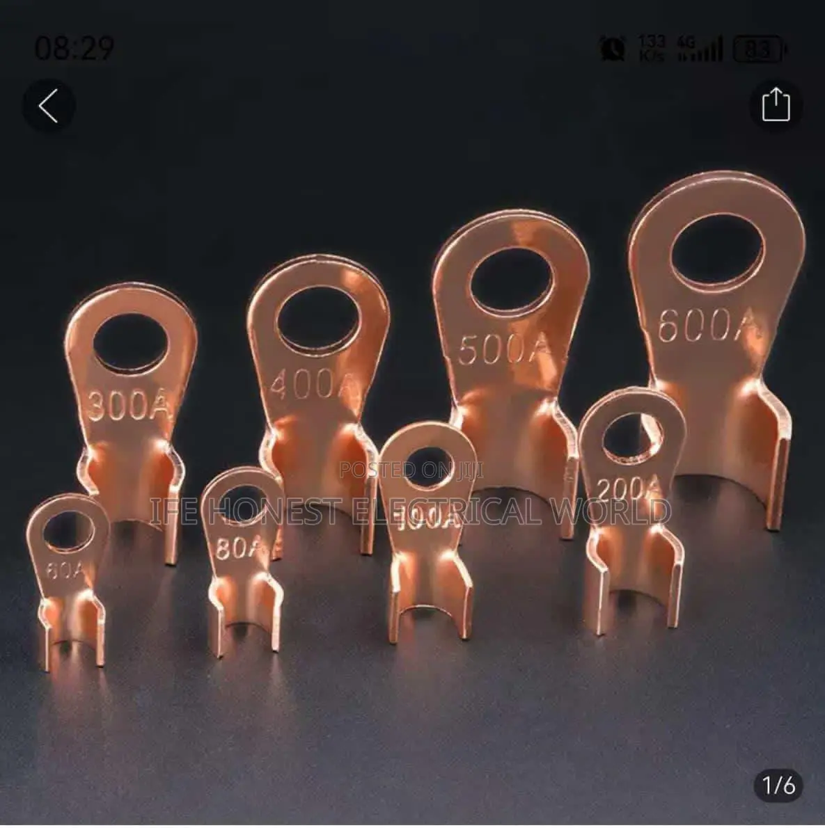 Pure Copper Cable Lugs