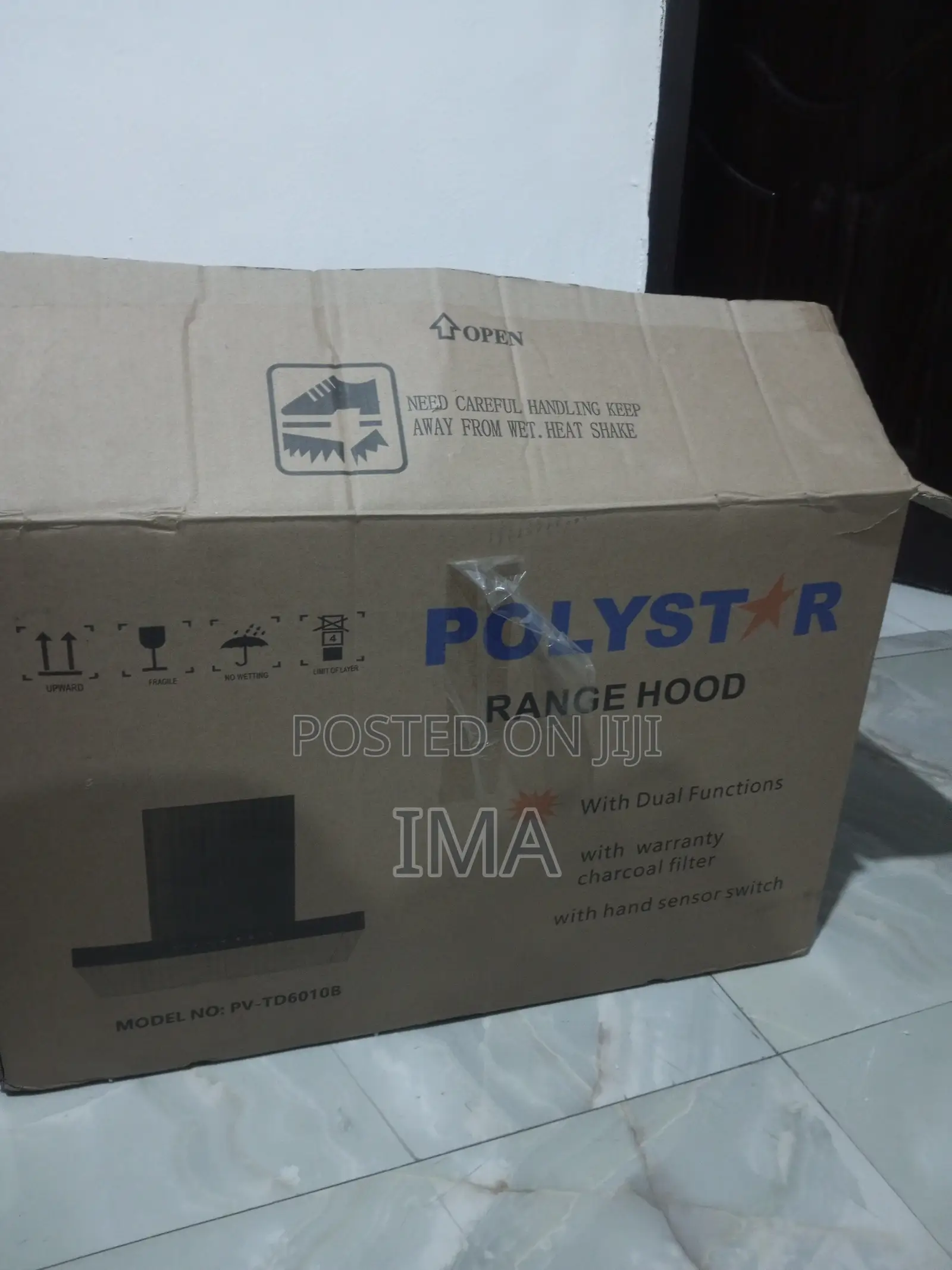 60cm T Shaped Polystar Kitchen Heat Extractor With Hand Sensor Switch