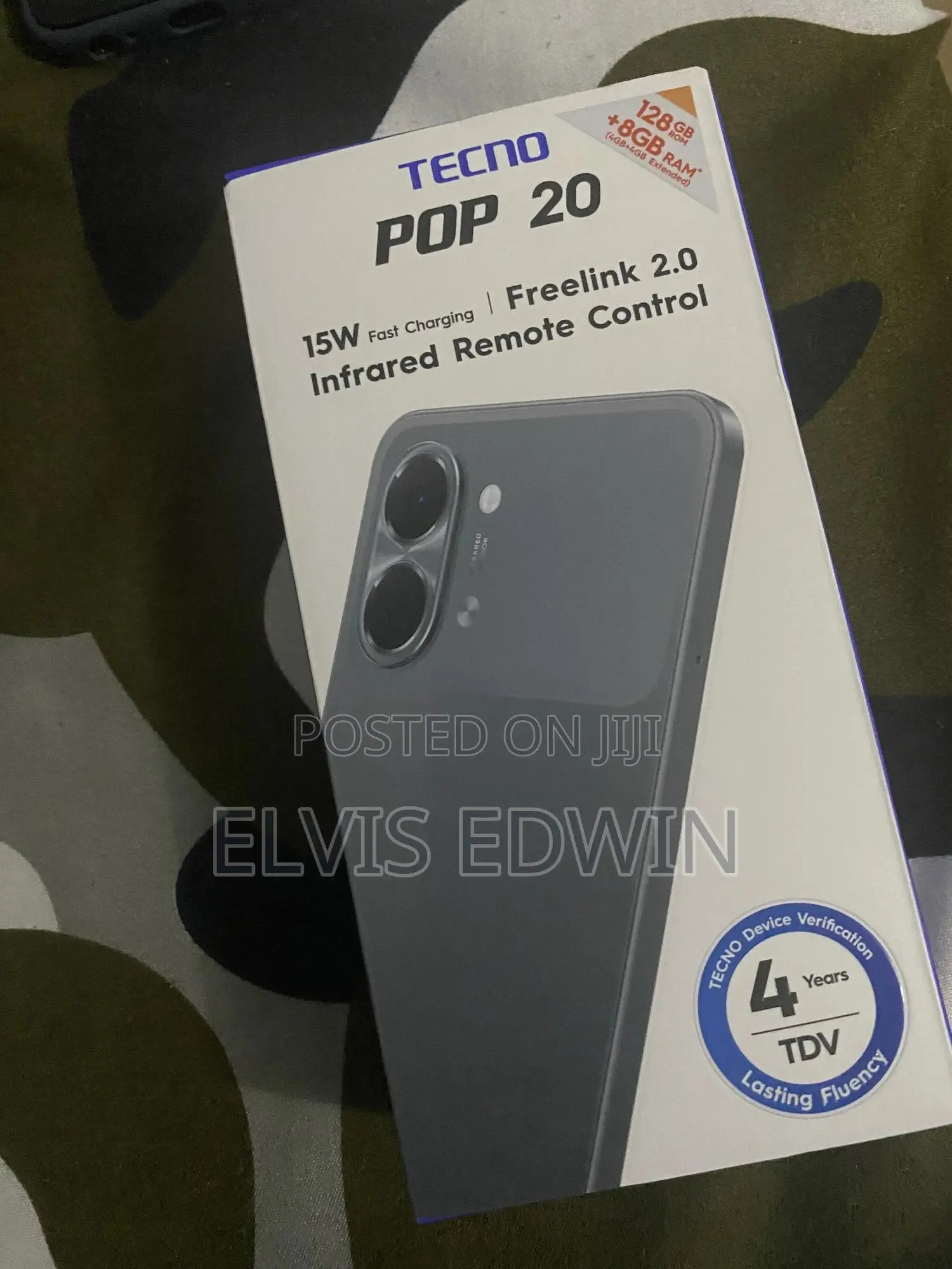 New Tecno Pop 20 128 GB Gray