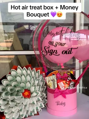 Hot Air Balloon Treat,Money Bouquet and Money Tower