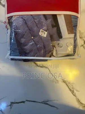 Navy Blue White Luxury Bedding Set