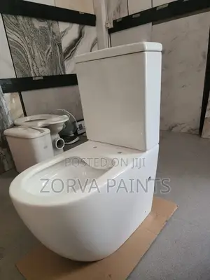 Luxury Rimless Back-to-Wall Water Closet (Complete Toilet Set)