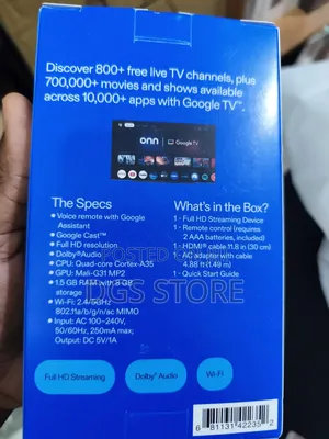 Onn Full Hd Streaming Device Google Tv