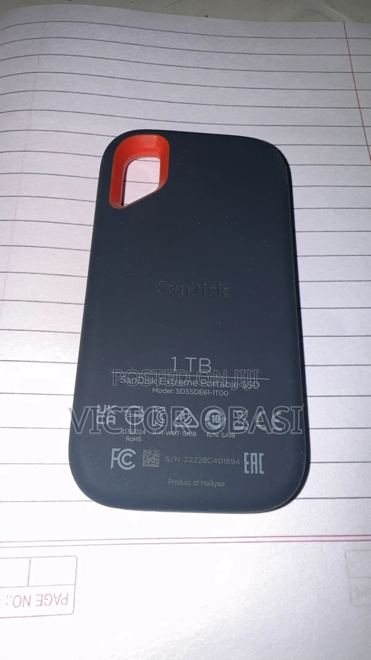 Sandisk Extreme Portable SSD