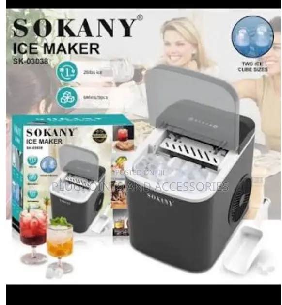 Sokany Ice Maker + Free Delivery Today Only