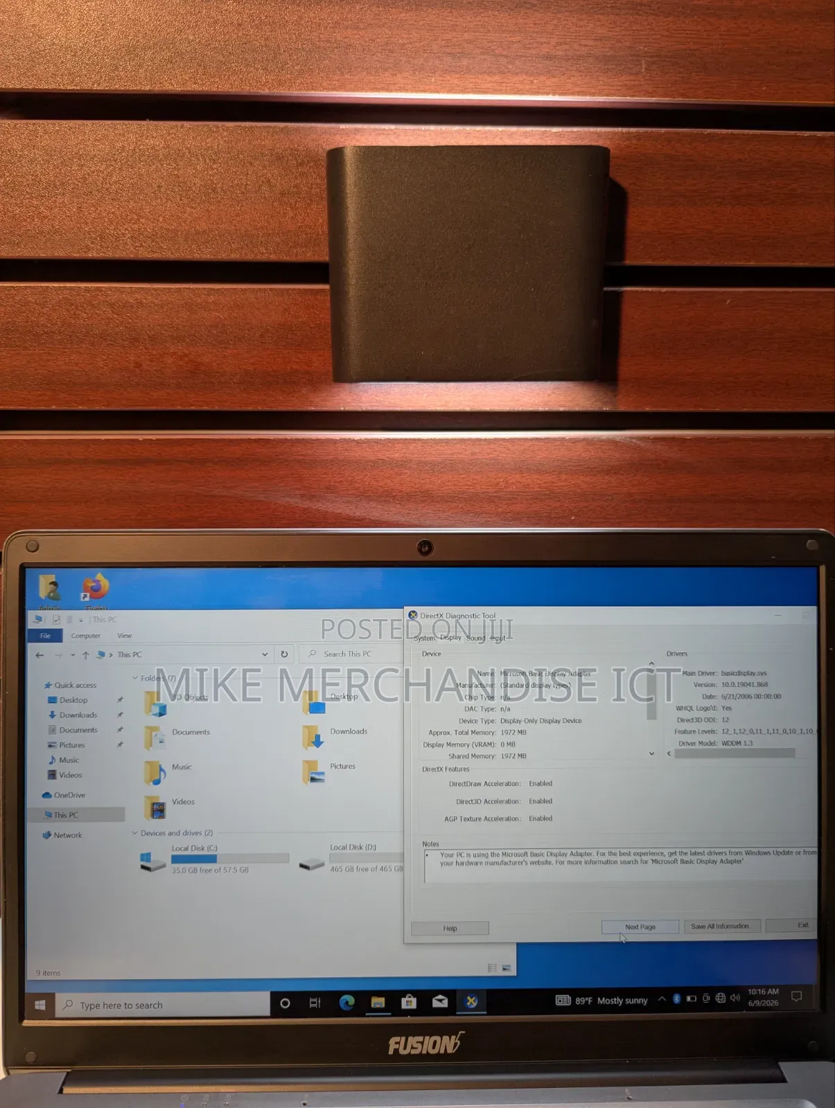 Laptop 4GB Intel Celeron HDD+SSD 500GB