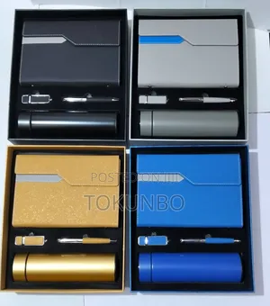 4 in 1 Sets of Accessories, Flash, Pen, Notepad and Flask