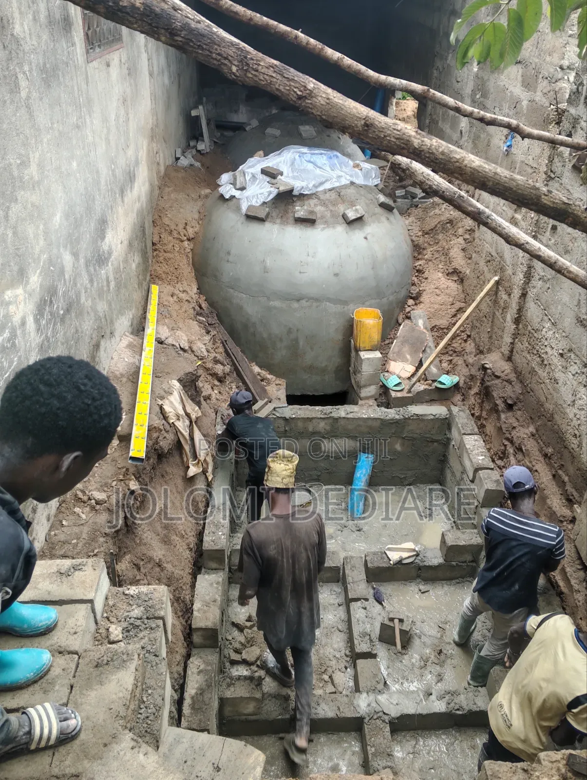 Fix Biogas Dome Construction.