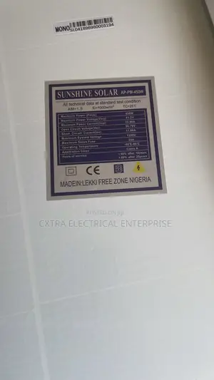 Sunshine 450w Monocrystalline Solar Panel