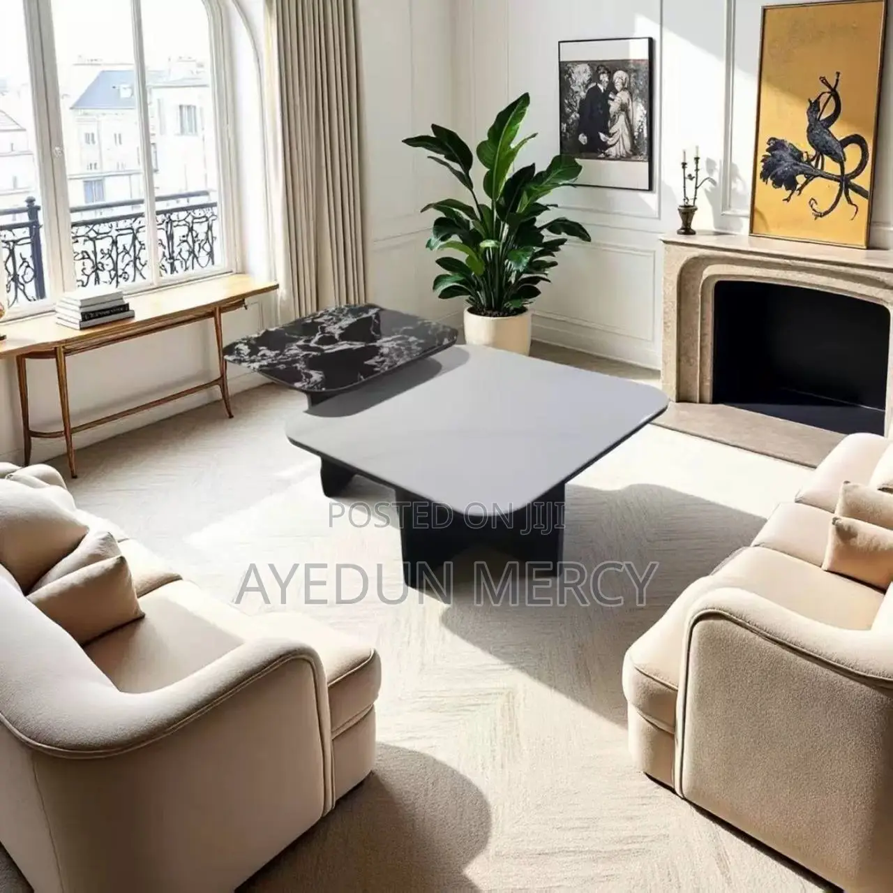 Square Modern Round Table