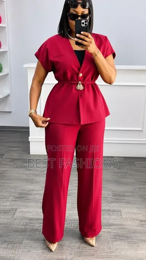 Ladies 2pcs Trousers Suit