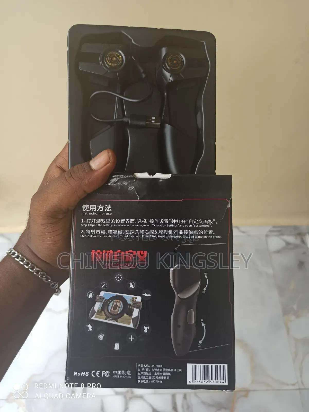 Dl88 6-Finger Cooling Game Controller for Android iPhone